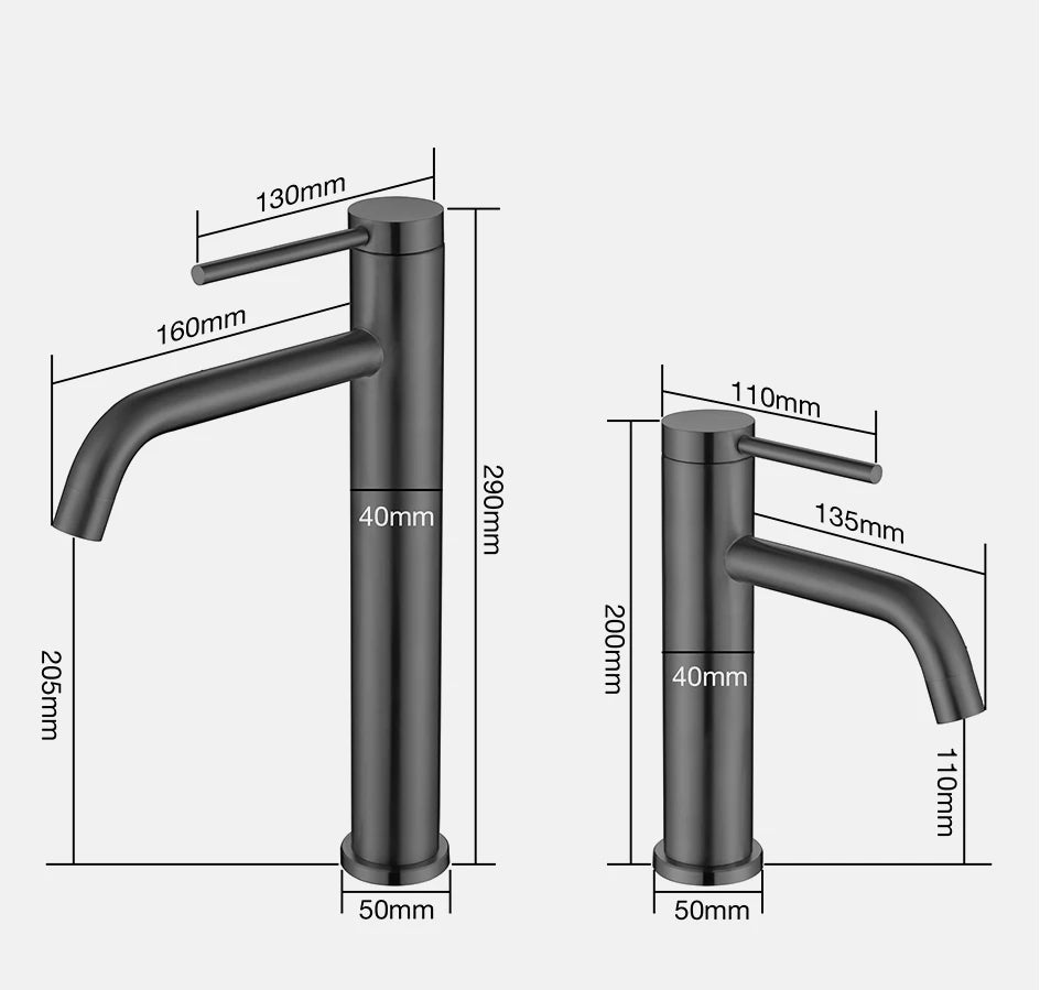Niore Curve & Opulen Curve Bathroom Faucets