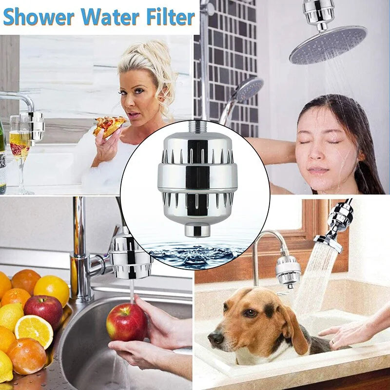 20 Stages High Output Shower Water Filter to Remove Chlorine Fluoride