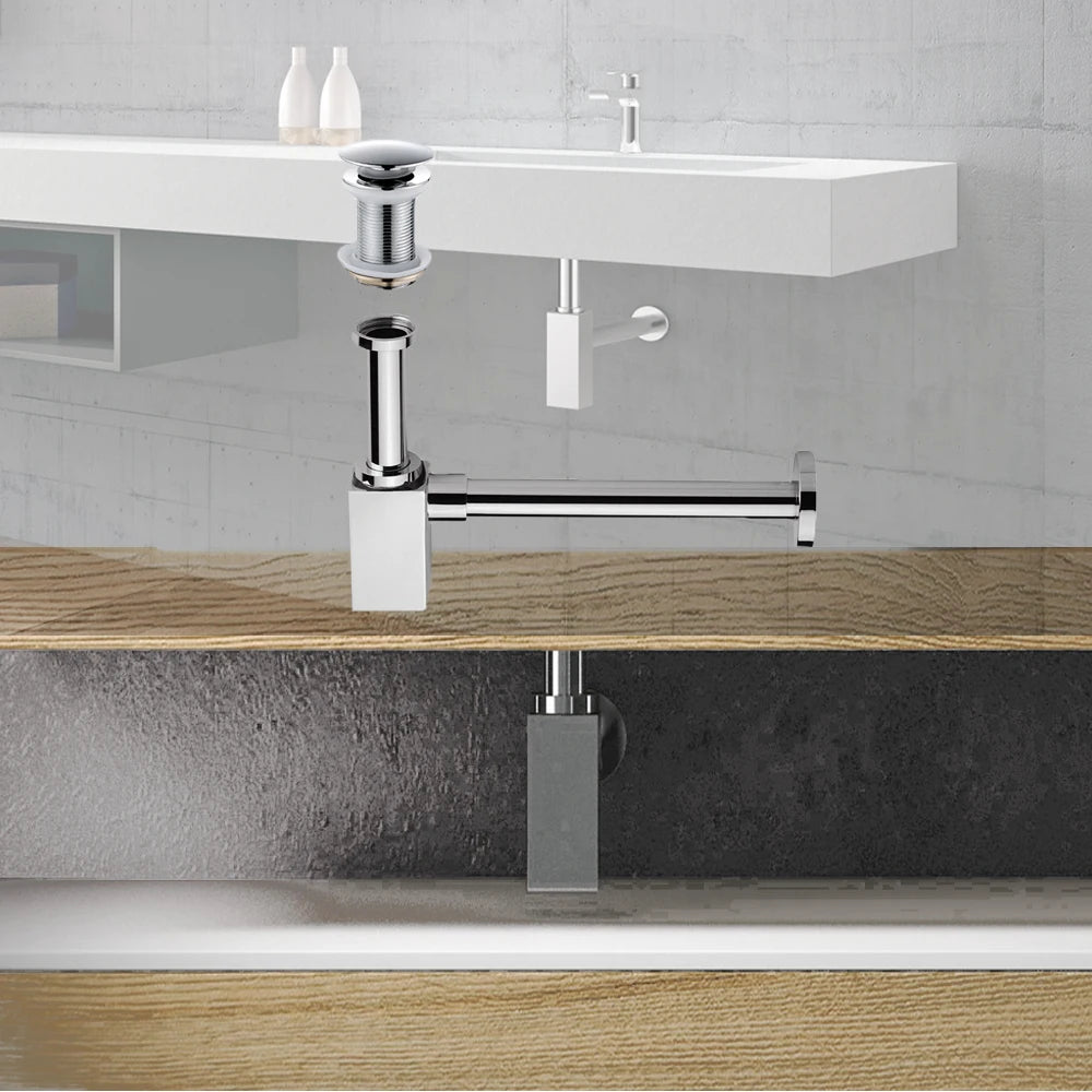Square P-Trap + Drain