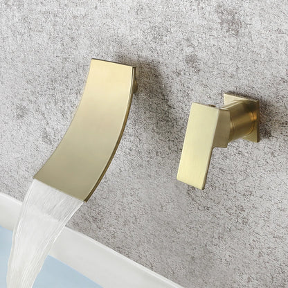 SKOWLL | Wall Mount Waterfall Bathtub Faucet (Valve Included)