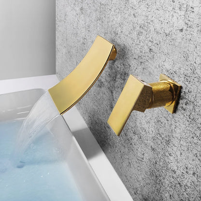 SKOWLL | Wall Mount Waterfall Bathtub Faucet (Valve Included)