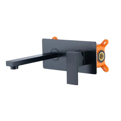 BAKALA | Wall Mounted Matte Black Sink Tap (Valve Included)