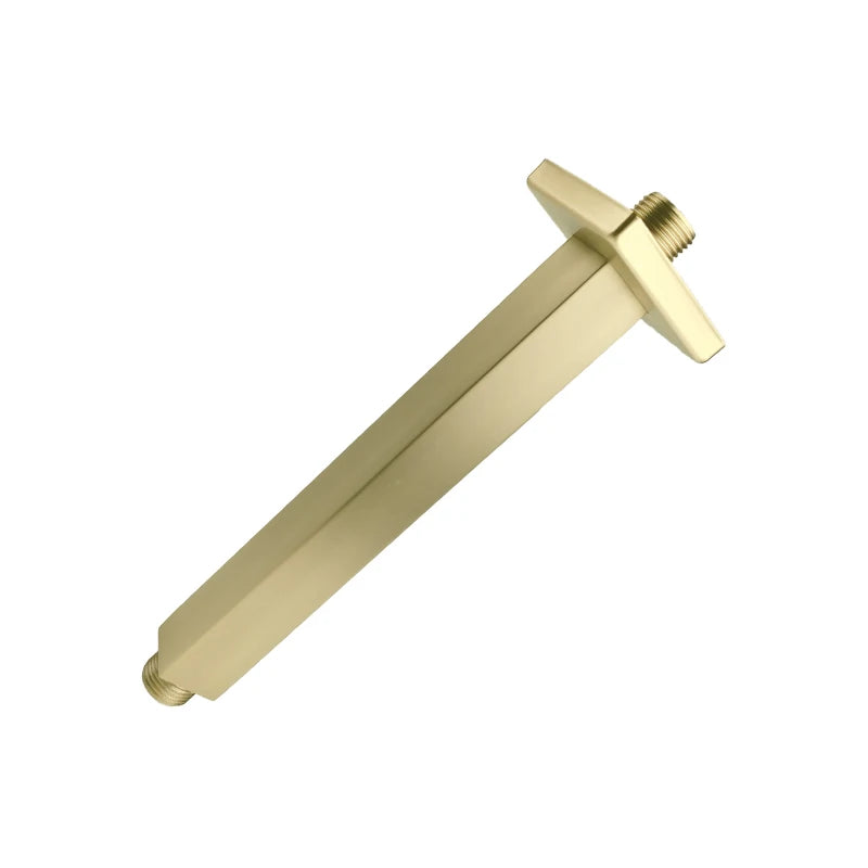 Gold Plated Rain Head - Wall Mounted or Ceiling Mounted Square or Round