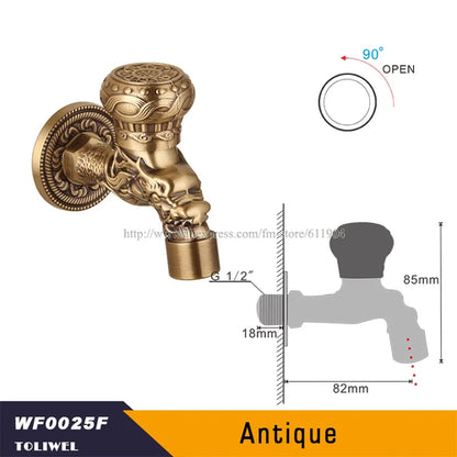 Outdoor Wall Mounted Antique Brass