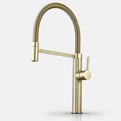 Westport Crest Solid Spring Pull-Down Kitchen Faucet