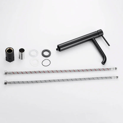 Niore Curve – Matte Black Single Hole Bathroom Faucet
