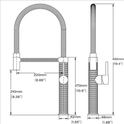 Westport Crest Signature Pull-Down Kitchen Faucet