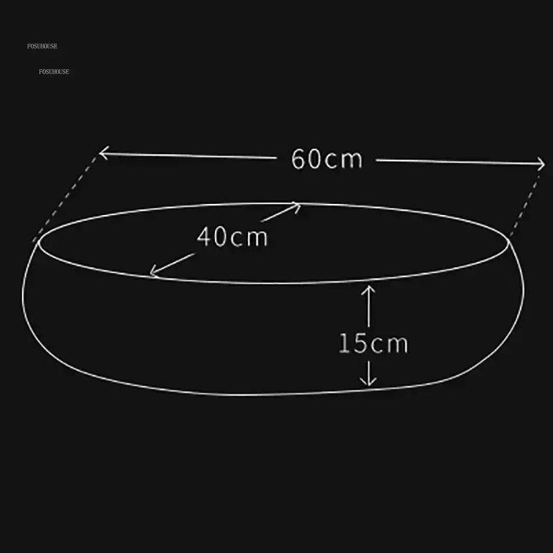 Nordic Style Oval Vessel Sink