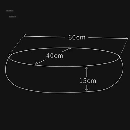 Nordic Style Oval Vessel Sink