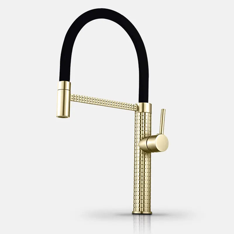 Westport Crest Solid Spring Pull-Down Kitchen Faucet