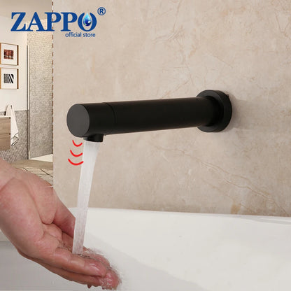 ZAPPO |Wall Mount Bathroom Sink Faucet Featuring Tap Technology