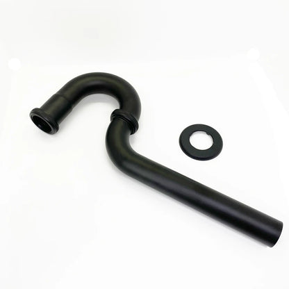 Black Bathroom P-Trap Set Sink Drain Pipe Fittings Deodorant Wash