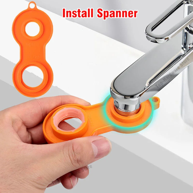 360° Articulating Metal Faucet Extender with Splash-Control Aerator