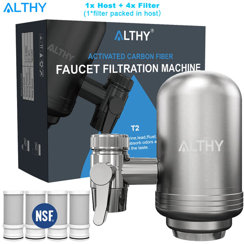 ALTHY Stainless Steel Faucet Tap Water Filter Purifier System