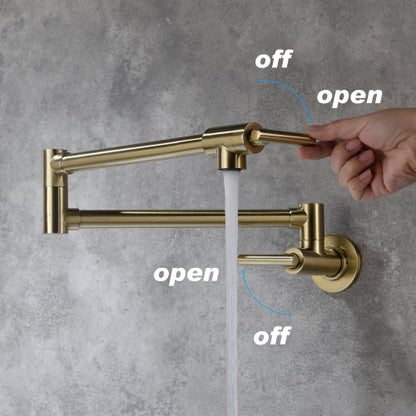 Luxe Golden | Wall Mount Pot Filler